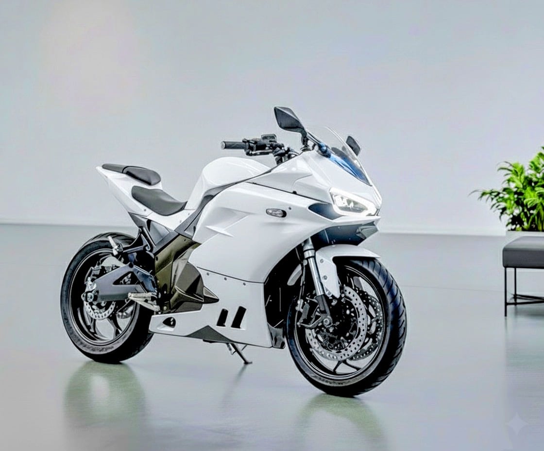 Ampèra ONE Electric Motorcycle 125cc Equivalent White